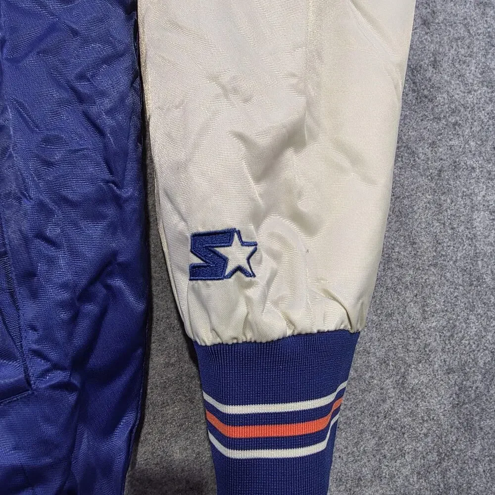VTG New York Mets Jacket Mens Medium Blue‎ MLB Baseball Satin Varsity Starter